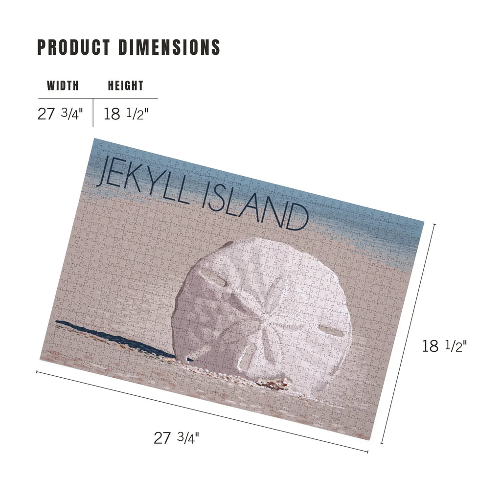 Lantern Press 1000 Piece Jigsaw Puzzle, Jekyll Island, Georgia, Sand Dollar