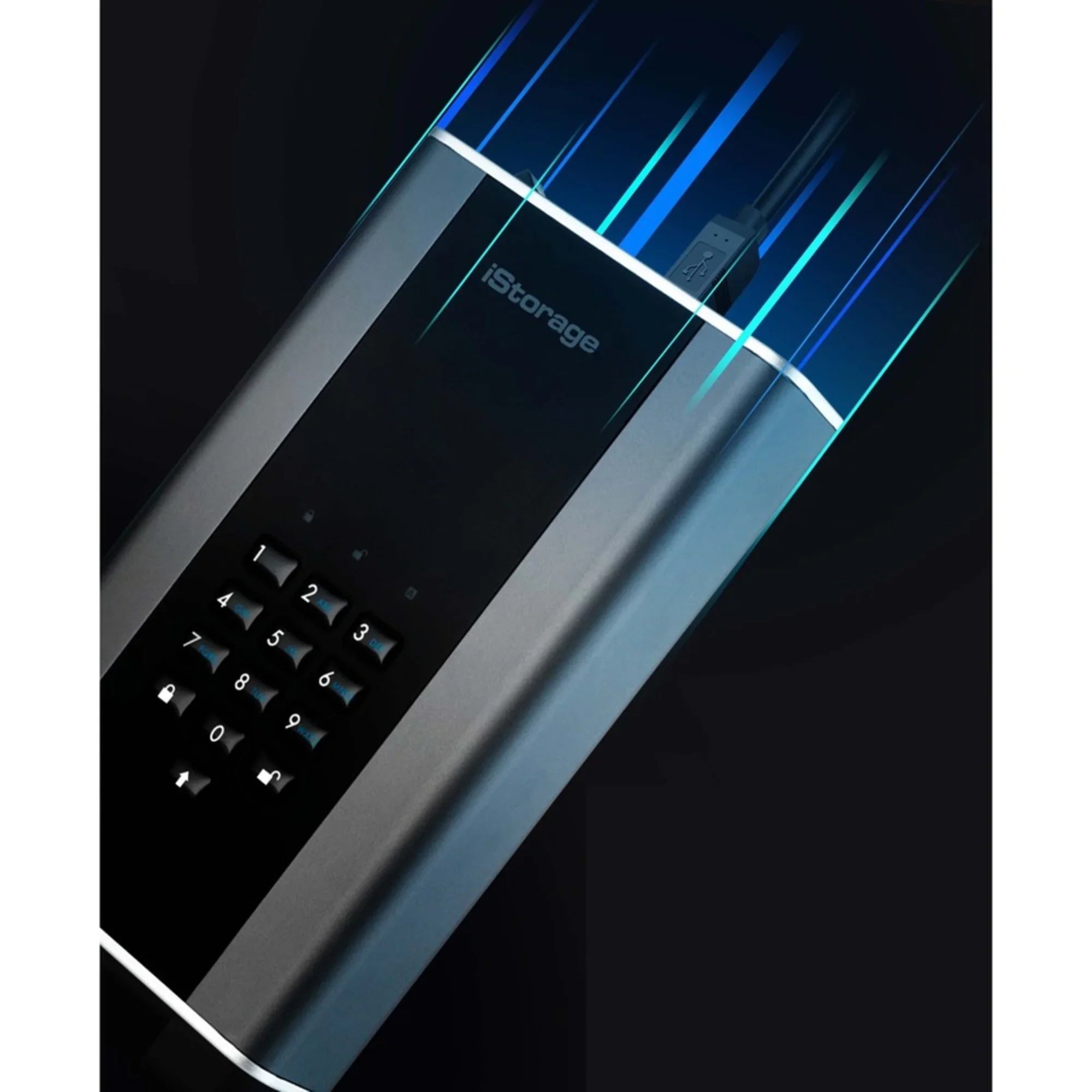 iStorage diskAshur DT2 20 TB Desktop Hard Drive - External - TAA Compliant (is-dt2-256-20000-c-x)