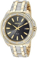 Seiko Men's 'CRYSTAL SOLAR' Quartz Stainless Steel Casual Watch SNE458