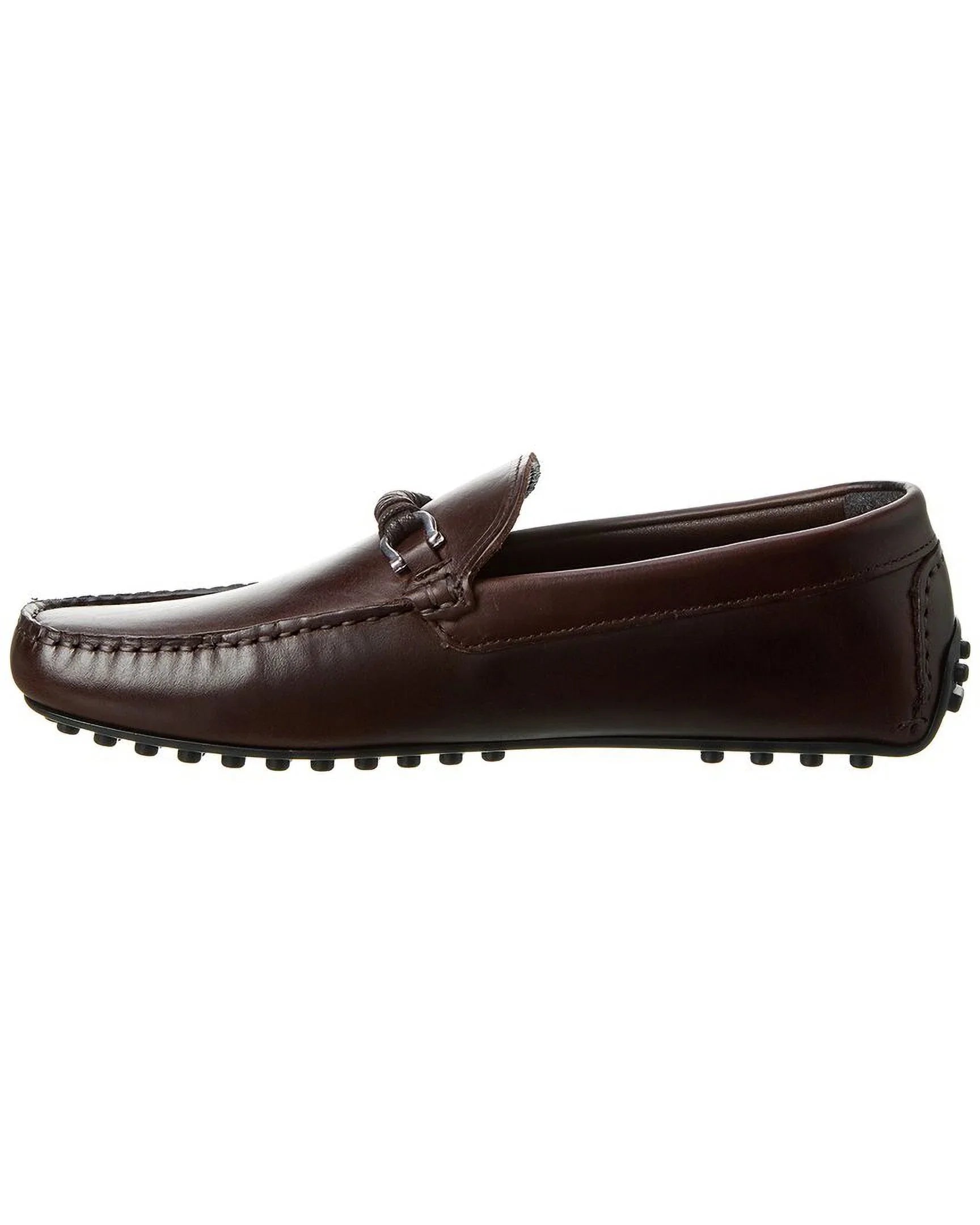 M by Bruno Magli Torro Leather Driver, 10.5, Brown