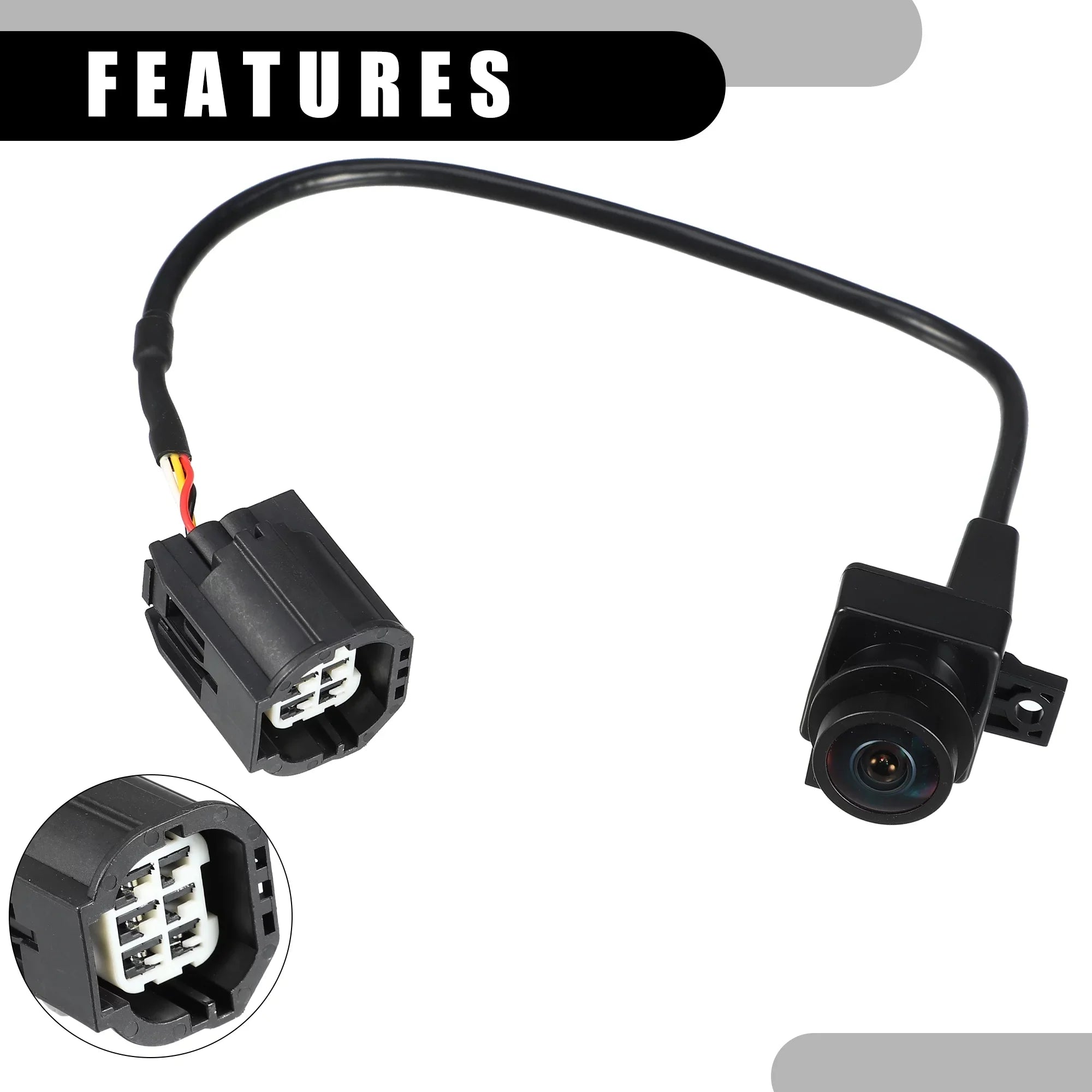 Car Rear View Back Up Camera No.56054041AD for Ram 1500 2500 3500 2010 Plastic Black