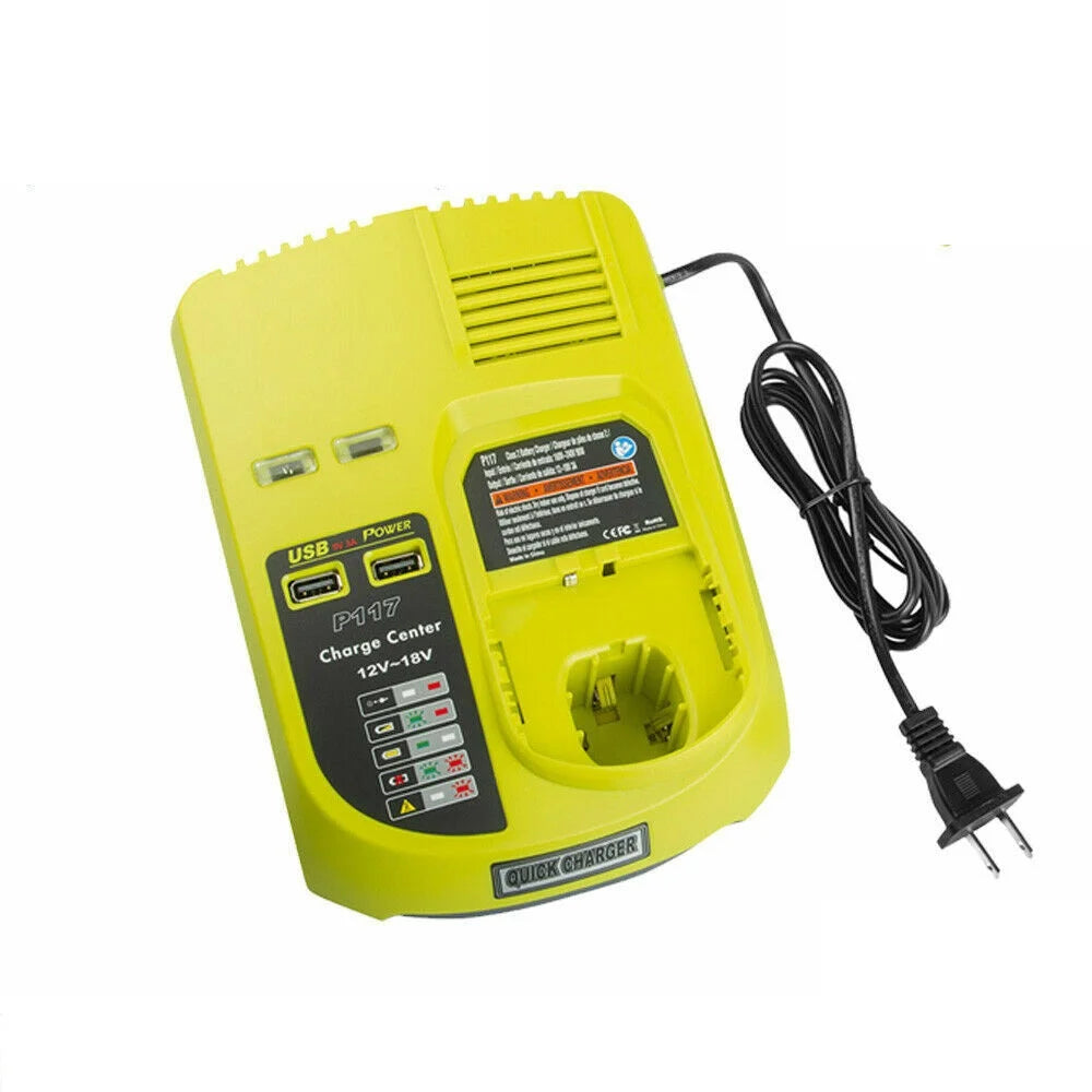 1x 12V /18V Ni-Cad Ni-MH Li-ion Charger For RYOBI 18V High Capacity Battery Charger