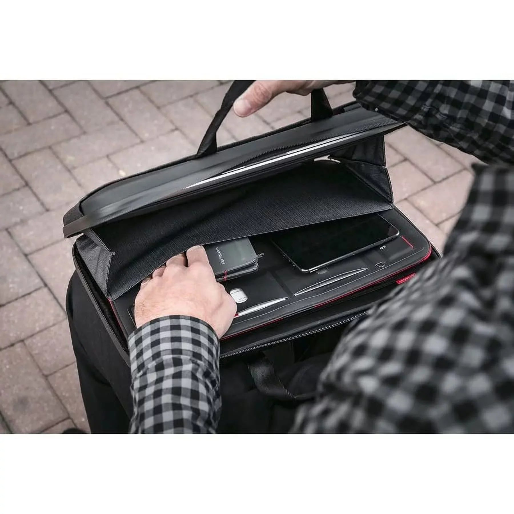 KeySmart Urban Union Carrying Case (Briefcase) for 15" to 16"  MacBook Pro, Notebook, Black