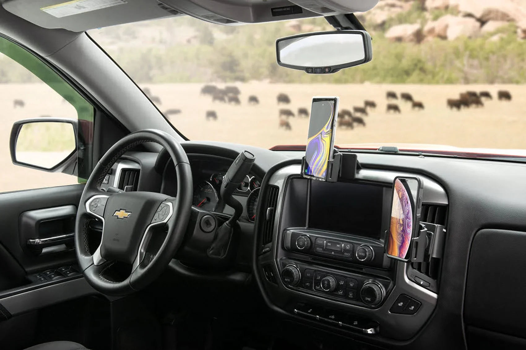 Scosche PC855014 ProClip Center Dash Mount suitable with 2014-2018 Chevy Silverado 1500 Series (Mounting Base Only)