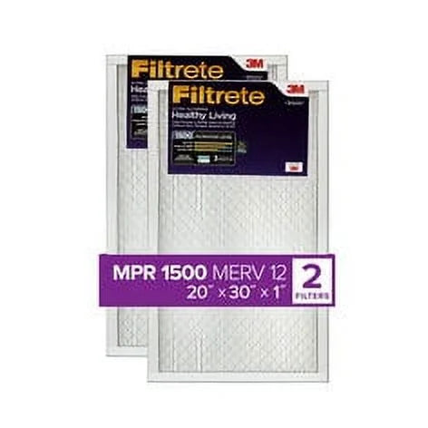 Filtrete Ultra Allergen Reduction Filter UR22-2PK-1E, 20 in x 30 in x 1 in (50.8 cm x 76.2 cm x 2.5 cm) ,