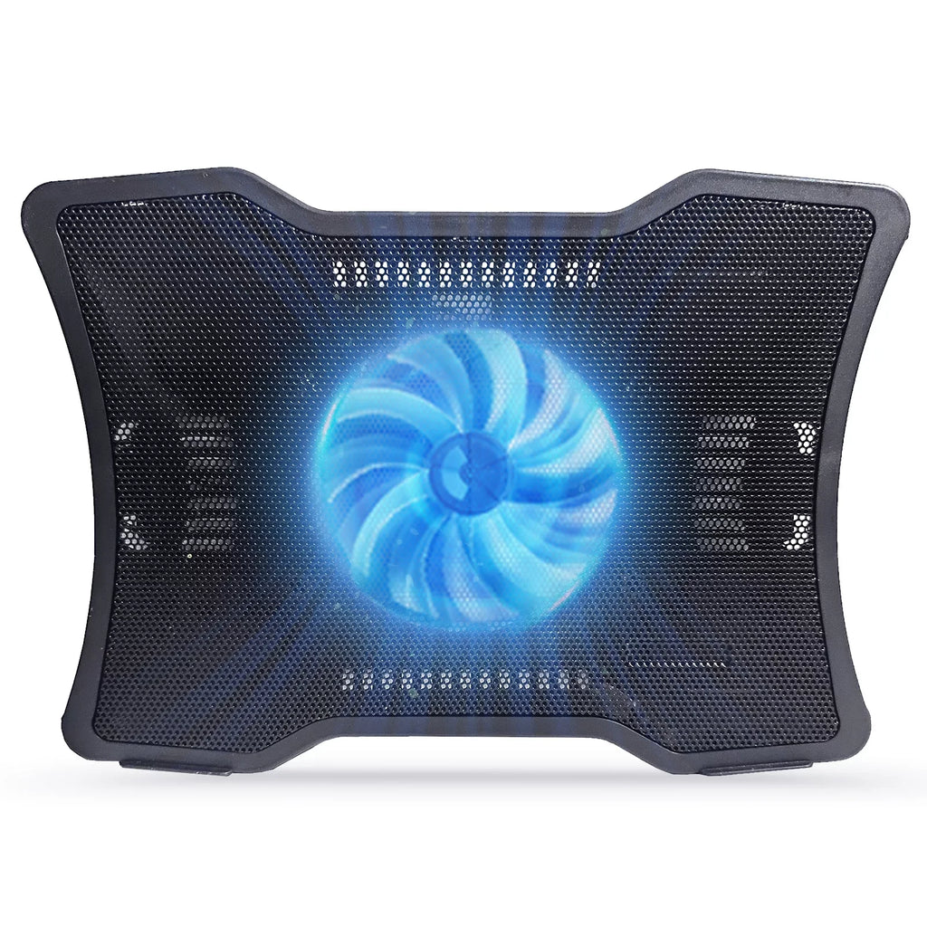 Carevas Portable Laptop Cooler Laptop Cooling Base Single Fan Design Low Noise Two USB Ports Support Laptops Below 14 inch