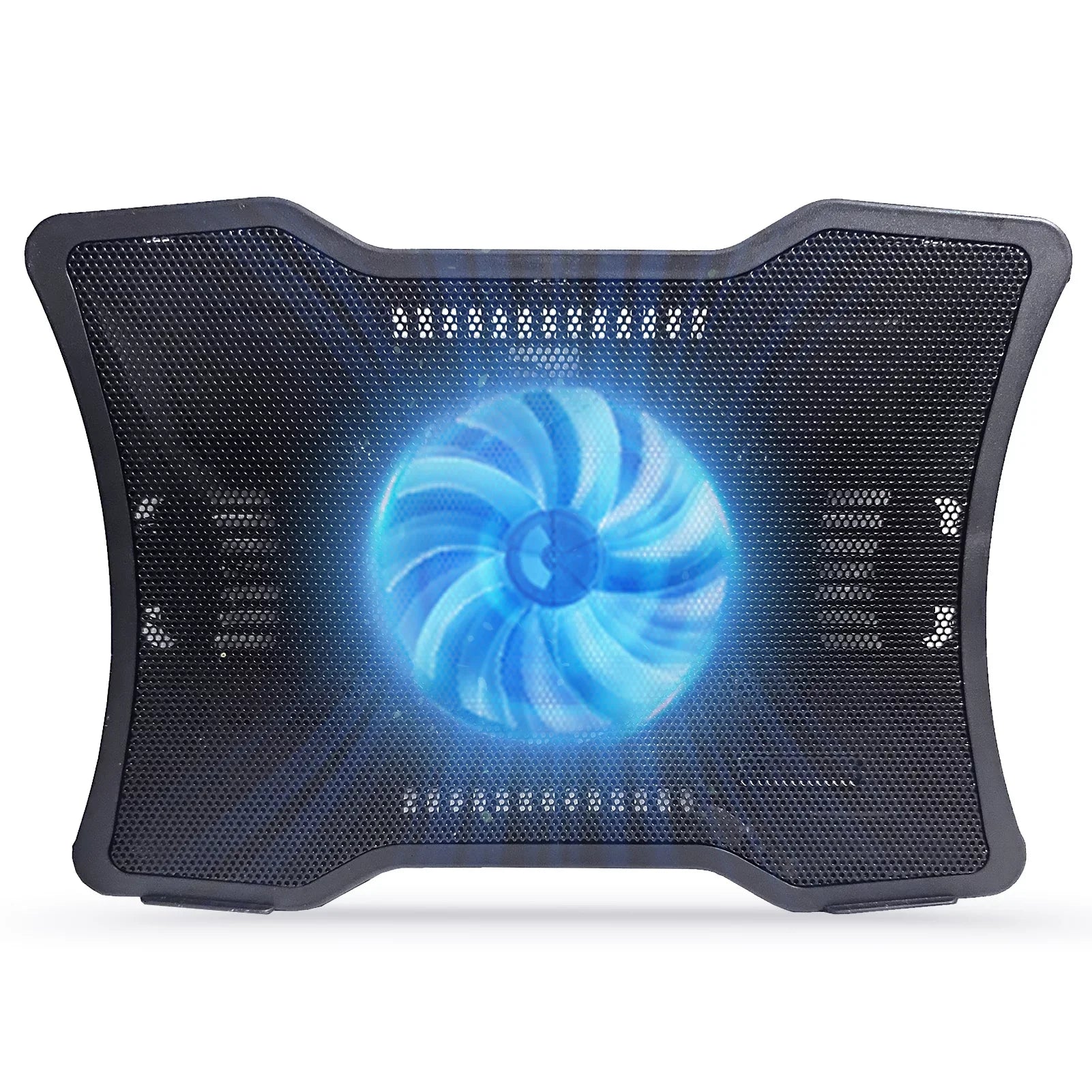 Carevas Portable Laptop Cooler Laptop Cooling Base Single Fan Design Low Noise Two USB Ports Support Laptops Below 14 inch
