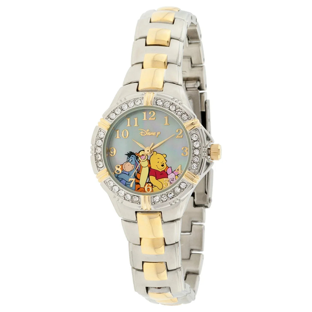 Winnie the Pooh and Friends Two-Tone Bracelet Watch with Crystal Accents WTP063