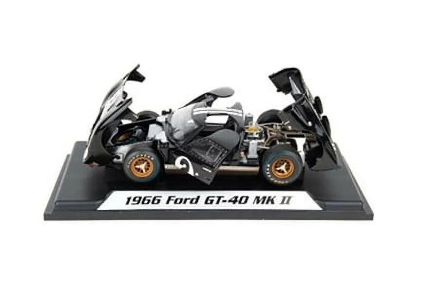 1966  GT-40 MK II #2 After Race (Dirty Version, Black - Shelby Collectibles SC431BK - 1/18 scale Diecast Model Toy Car