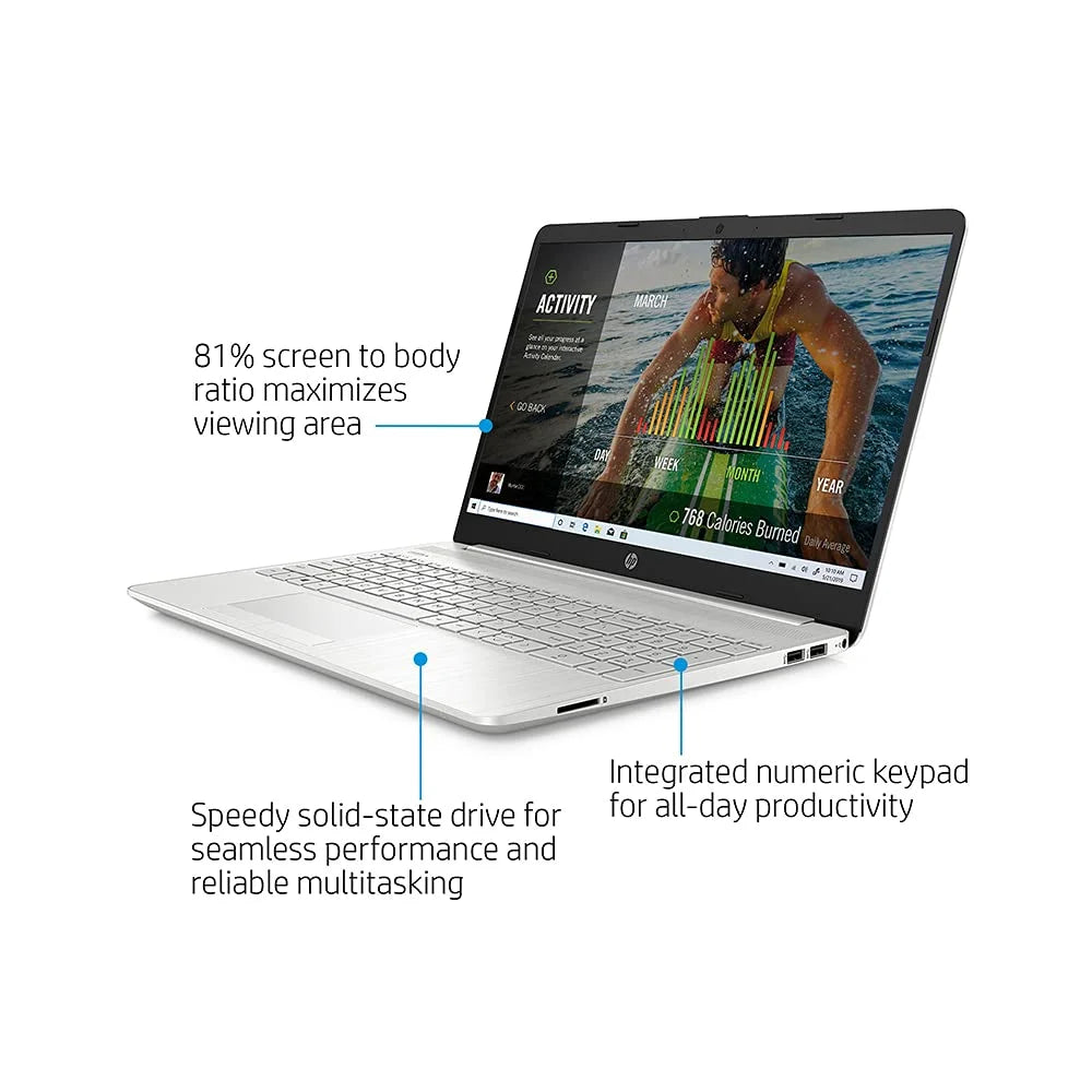 2021 15.6" FHD Laptop Computer, 11th Gen  Core i5-1135G7(Beats i7-1065g7), 32GB DDR4 RAM, 2TB PCIe SSD,  Iris Xe Graphics, HD Webcam, Stereo Speakers, Windows 10, Silver, 32GB USB Card