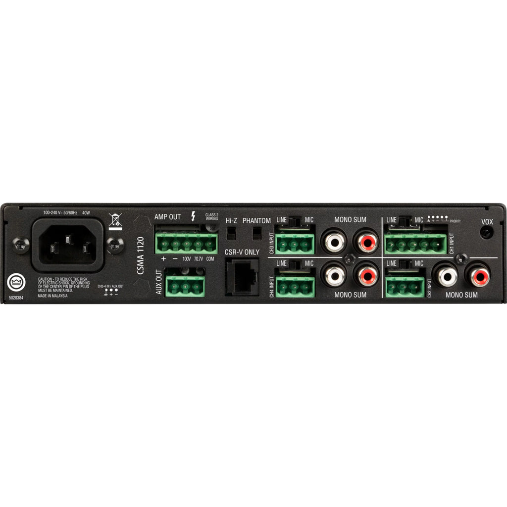 JBL Commercial CSMA 1120 Amplifier, 120 W RMS, 1 Channel