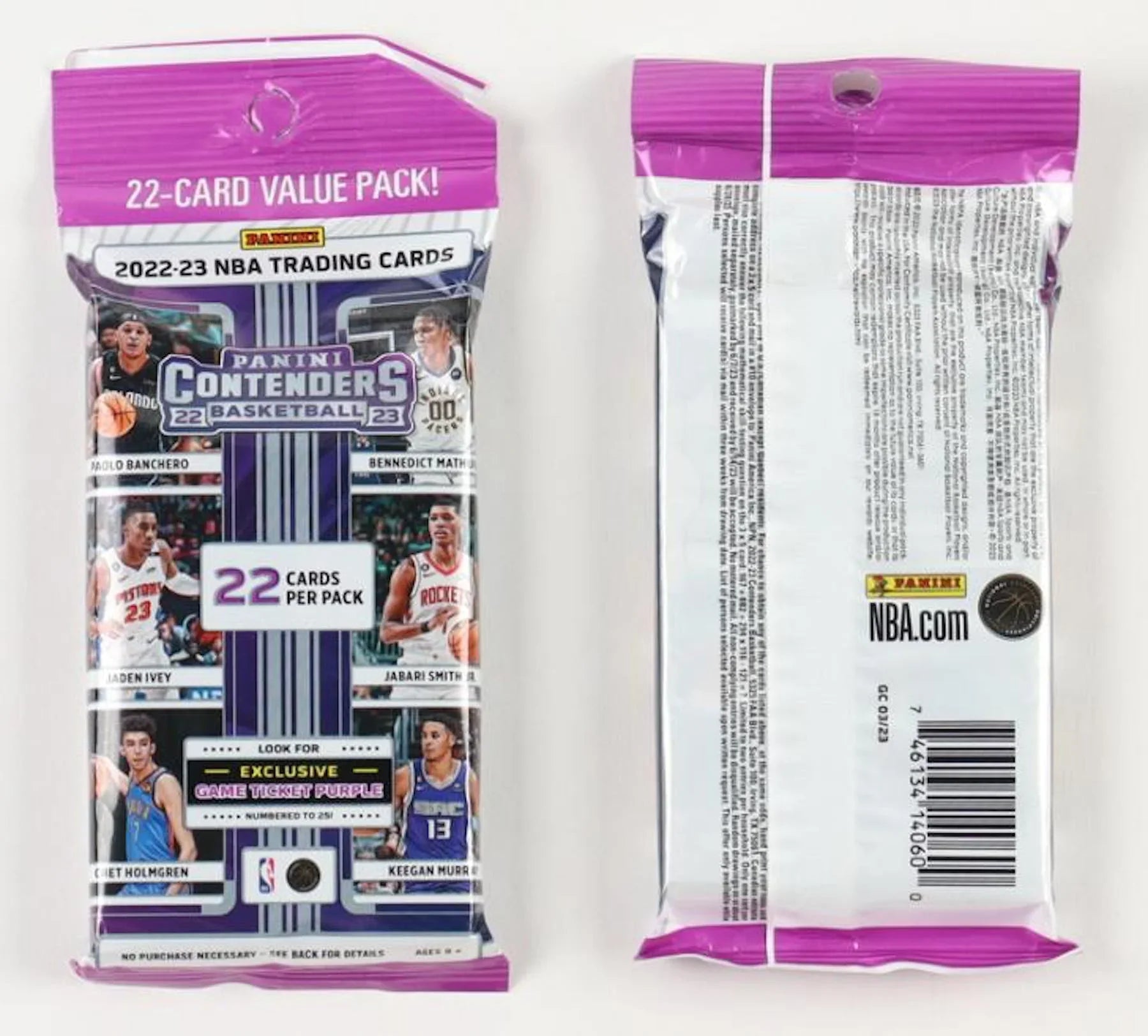 Fat Pack Box. 12pk. 2022-23 Panini Contenders NBA Basketball Cards