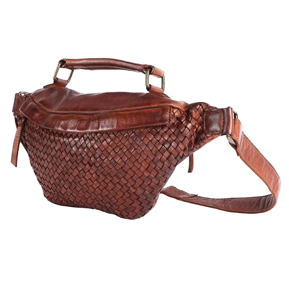NM Never Mind Nmbgm148E Fanny Pack Vintage Handmade Genuine Cowhide Leather Women Bag Western Handbag Purse