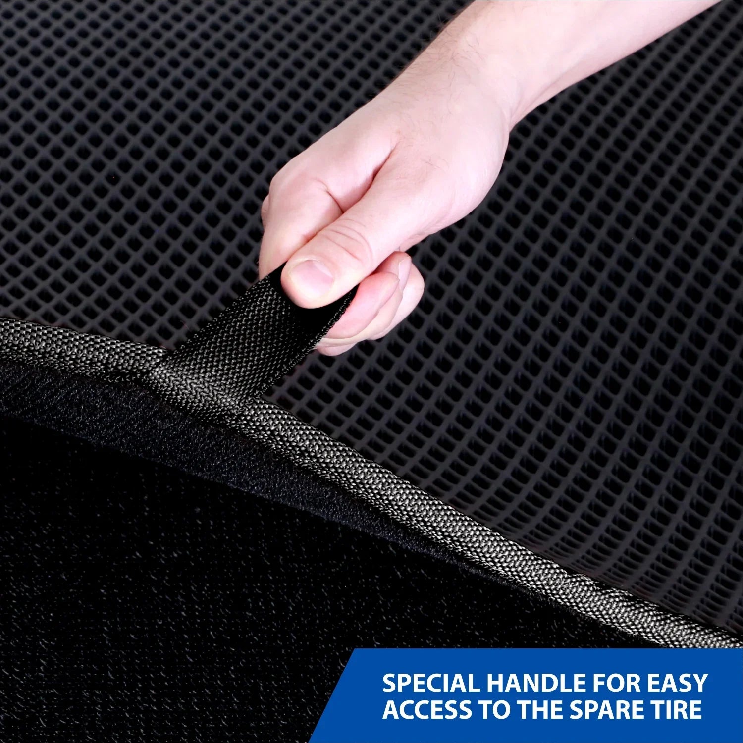 Goodyear Custom Fit Cargo Mat Liner for  Camry 2018-2024 - Heavy Duty Trunk Liner, Diamond Shape, Luggage with Waterproof, Liquid & Dirt Trapping Technology - Anti-Slip Cargo Liner - GY004551