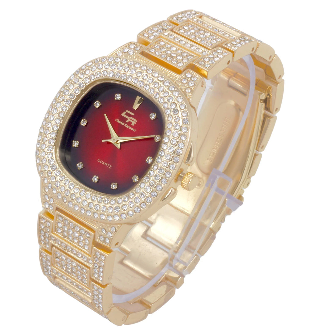 Bling'ed Out King and Queen Hip Hop Watch Set Perfect for Power Couples to Flaunt On and Off The Dance Floor