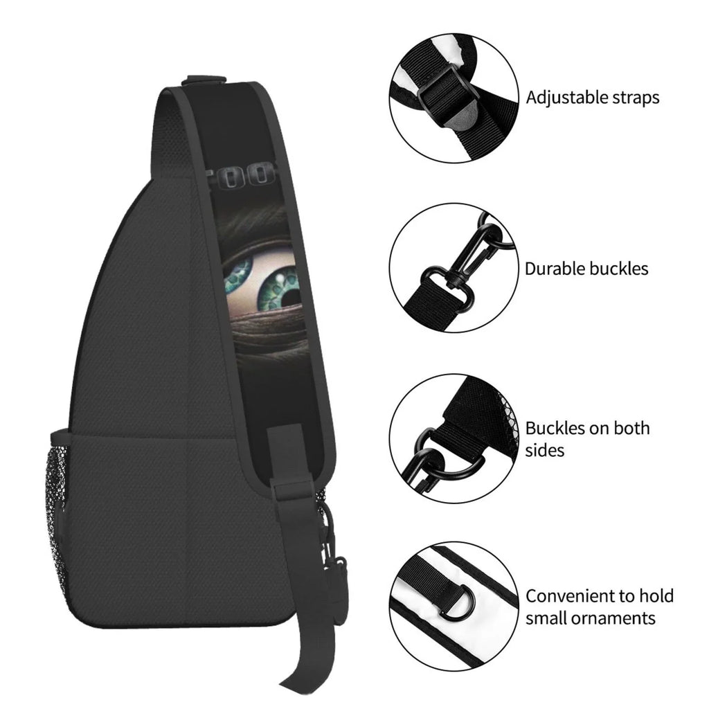 Tool Music Band Sling Bag Crossbody Backpack Chest Bags Diagonally Travel Daypack For Women Men Adults Teen