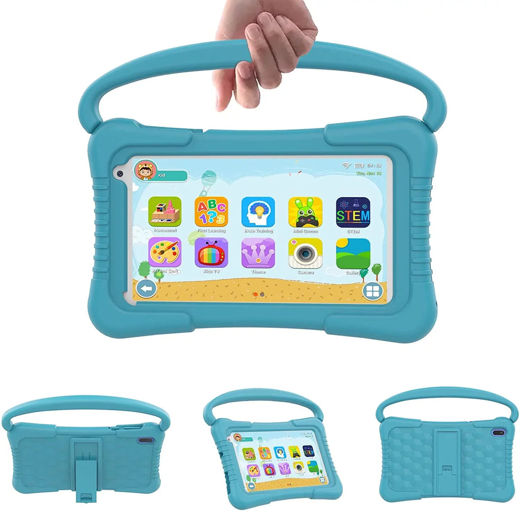 Kids Tablet 7 inch Tablet for Kids WiFi Kids Tablets 32G Android 11 2GB RAM Dual Camera Educational Games Parental Control, Toddler Tablet with Kids Software Pre-Installed Kid-Proof YouTube Netflix.