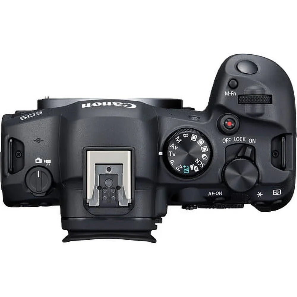 EOS R6 Mark II Mirrorless Camera with 24-105mm f/4-7.1 Lens (5666C018) + 64GB Memory Card + Case + Corel Photo Software + 2 x LPE6 Battery + External Charger + Card Reader + LED Light + More