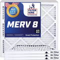 Filter King 9x53x1a Air Filter | 4-PACK | MERV 8 HVAC Pleated A/C Furnace Filters | MADE IN USA | Actual Size: 9 x 53 x .75"