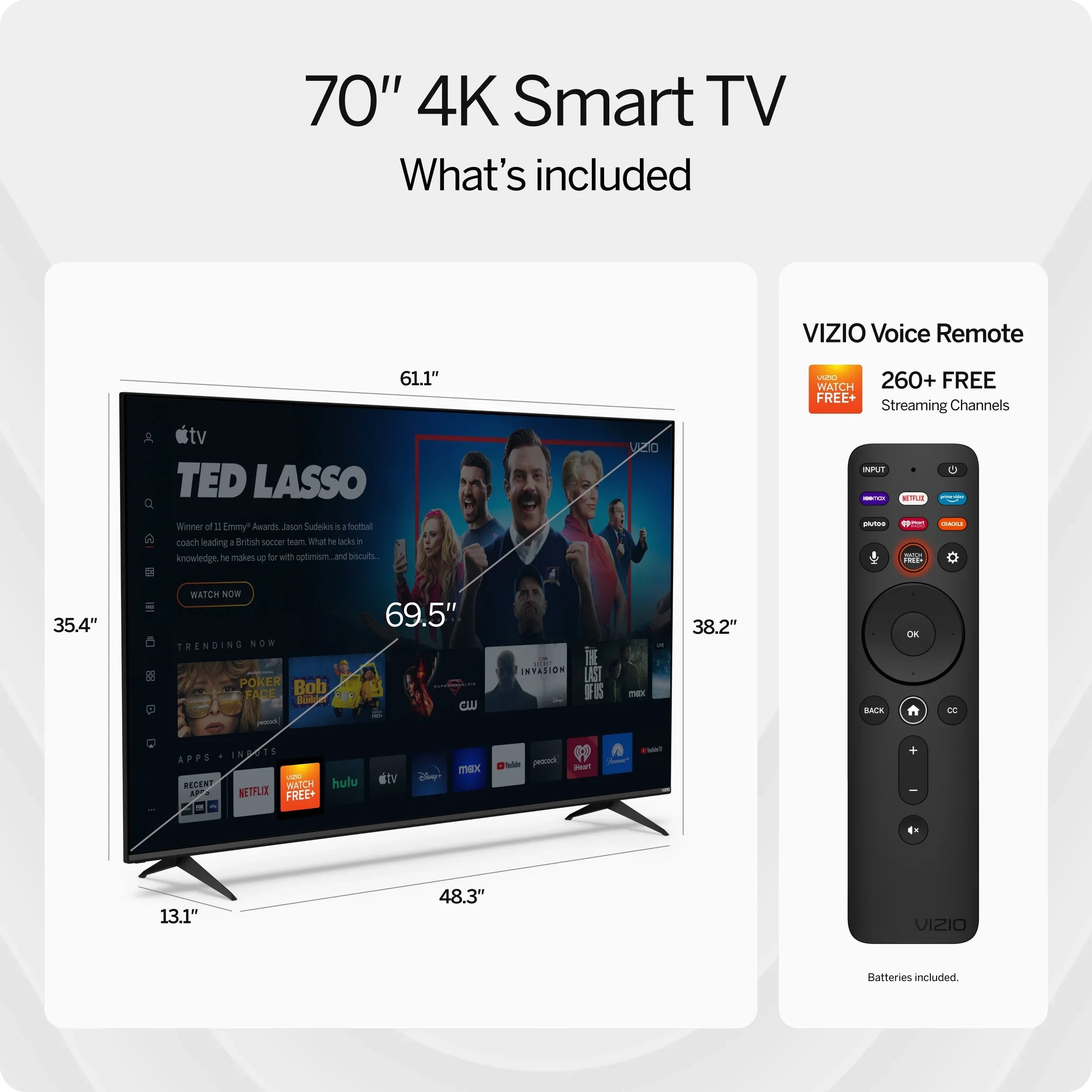 VIZIO 70" Class V-Series 4K LED HDR Smart TV NEW 2023 (Online Only) V705M-K03