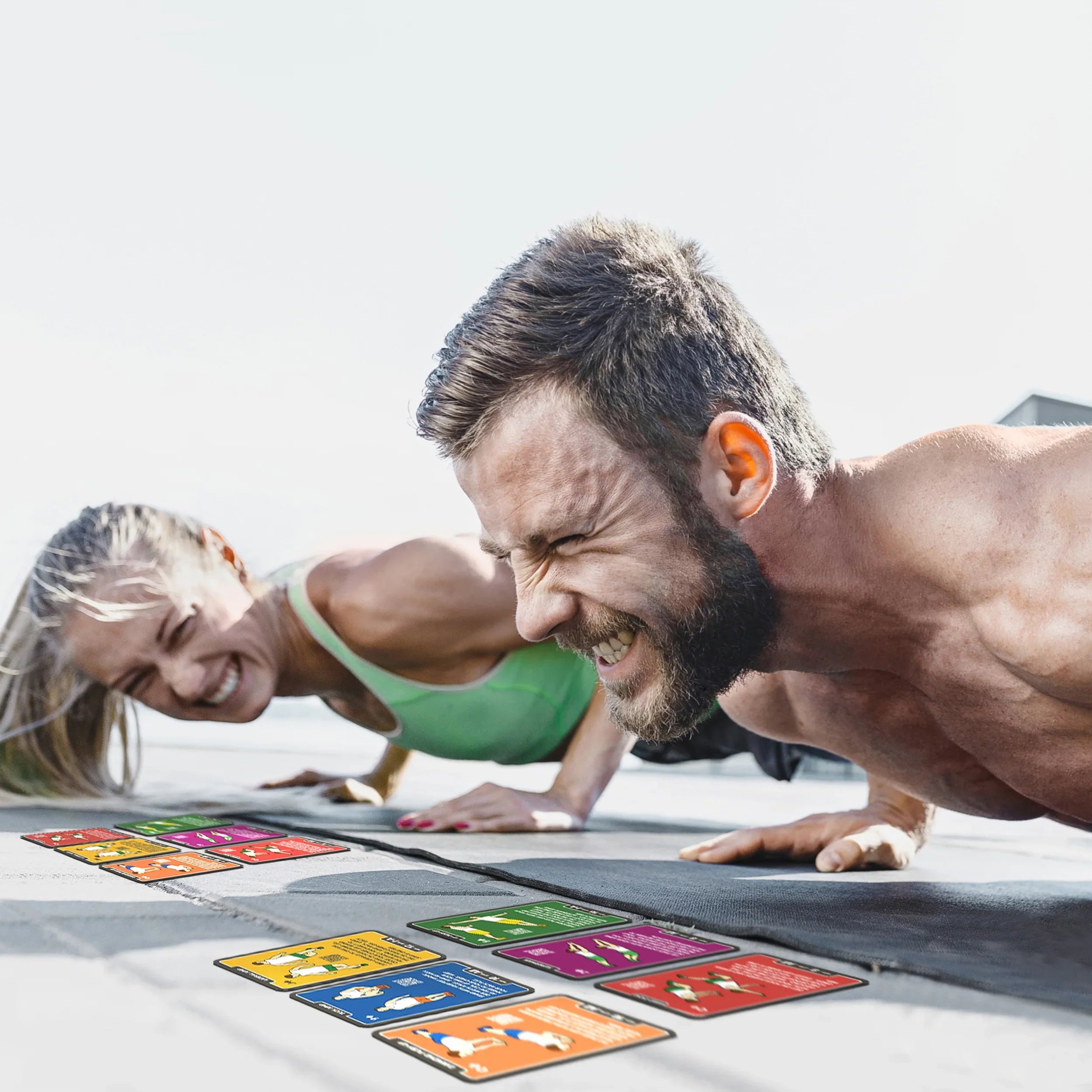 (Bodyweight Mega Pack). Burn Fat Build Muscle. No Equipment Needed. Video Instructions Included. Designed by a Military Fitness Expert. Stack 52 Bodyweight Exercise Cards: Workout Playing Card Game