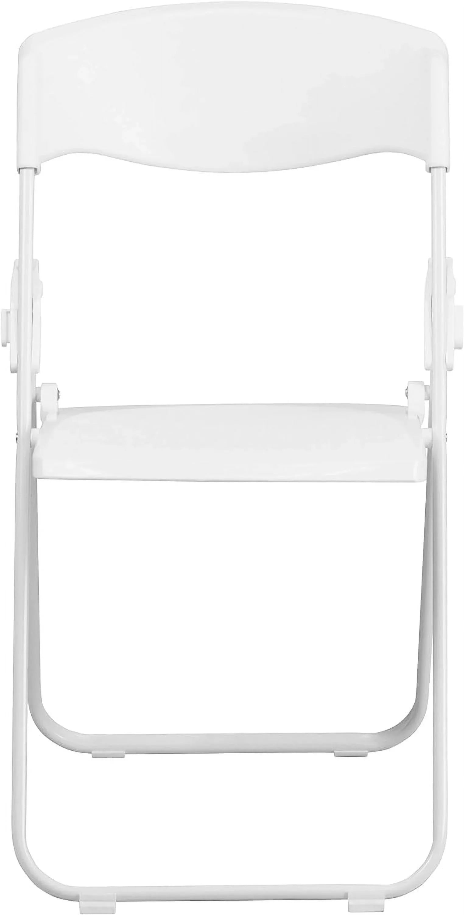 Capacity Heavy Duty White Plastic Folding Chair With Built-In Ganging Brackets. HERCULES Series 500 Lb