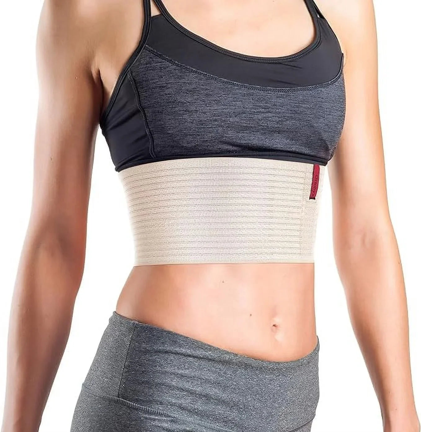 ORTONYX 6.25" Broken Rib Brace Unisex - Elastic Chest Wrap Comppression Support Belt - Rehabilitation of Cracked, Fractured, Dislocated Ribs Post-Surgery Aid Plus Size 3XL Beige / ACOX5226-BG-3XL