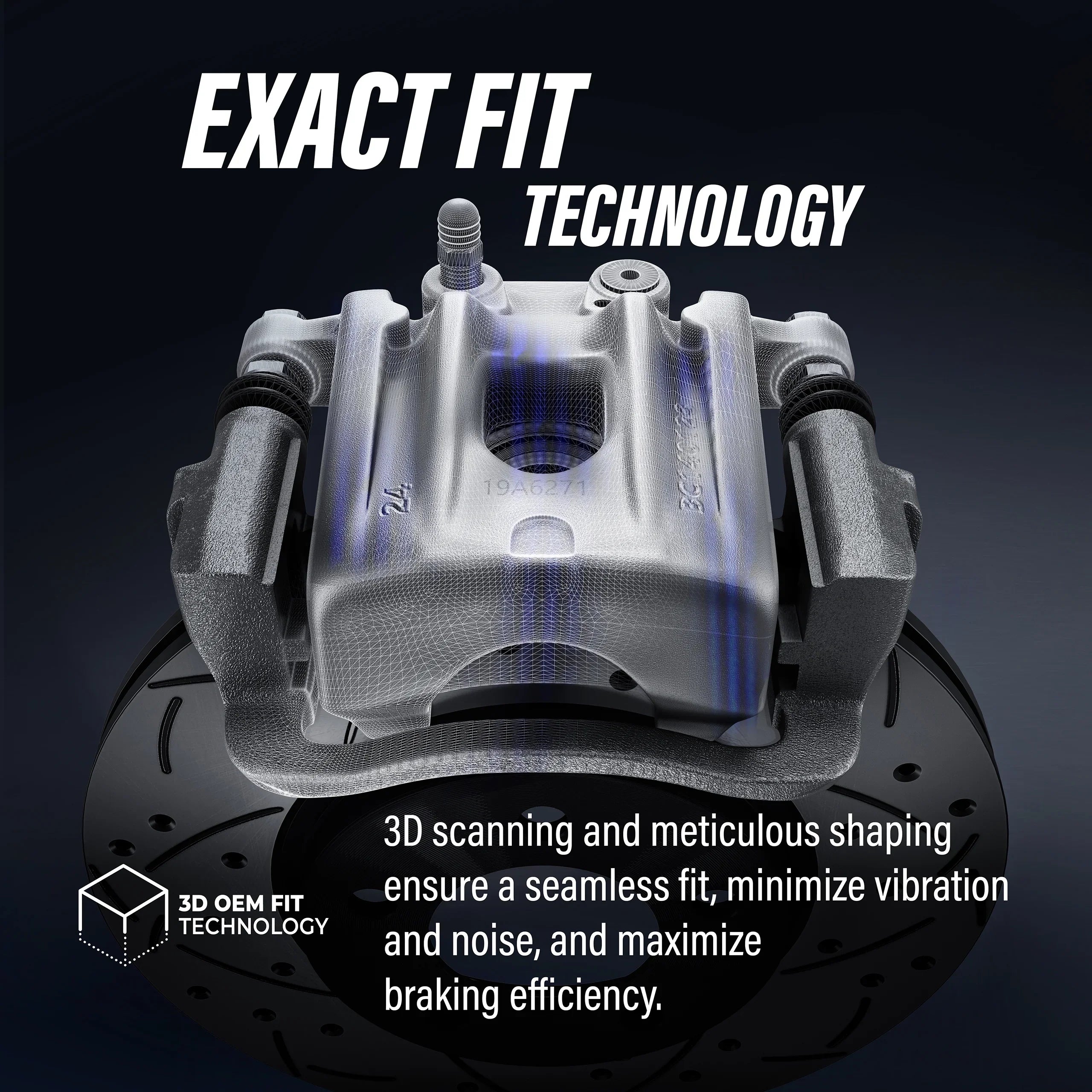 CMX Front Disc Brake Caliper Assembly Left Right Side (Driver Passenger) Kit For Mazda CX-5 KBC-100245