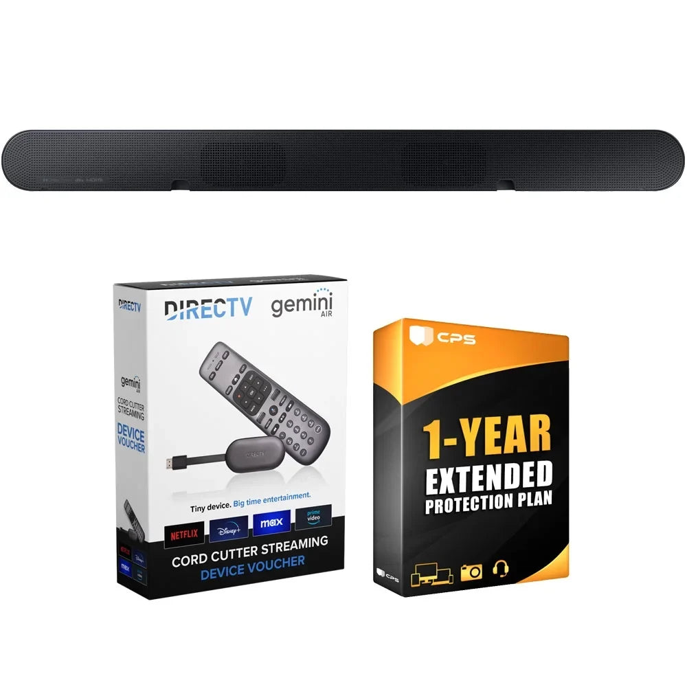 HW-S60D S-series Wireless Soundbar (2024) with Redeemable DIRECTV Gemini Air