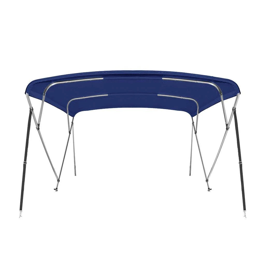 New Bimini Top craft wrap 4 Bow 46" H 73" - 78" W 8 Foot Navy Blue