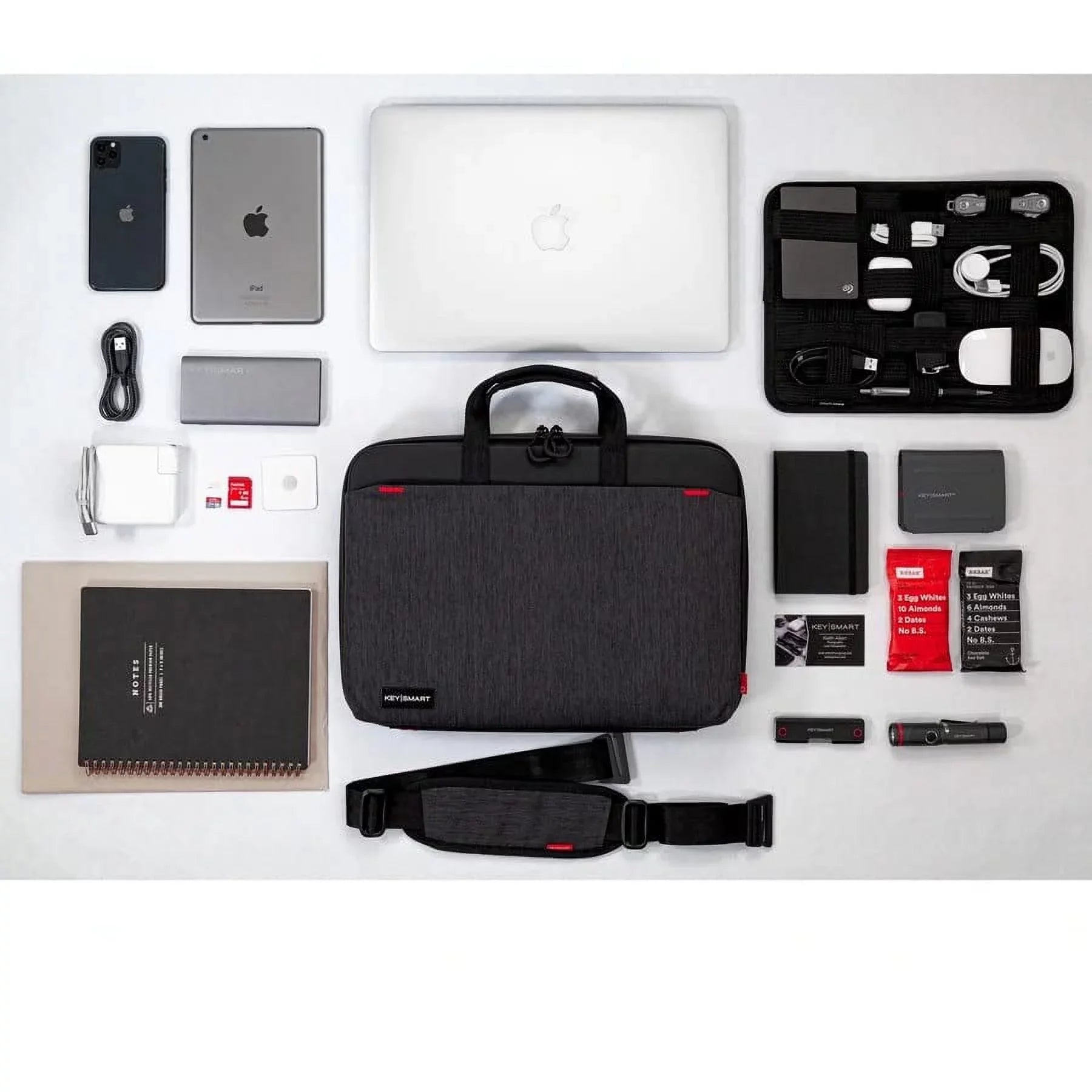 KeySmart Urban Union Carrying Case (Briefcase) for 15" to 16"  MacBook Pro, Notebook, Black