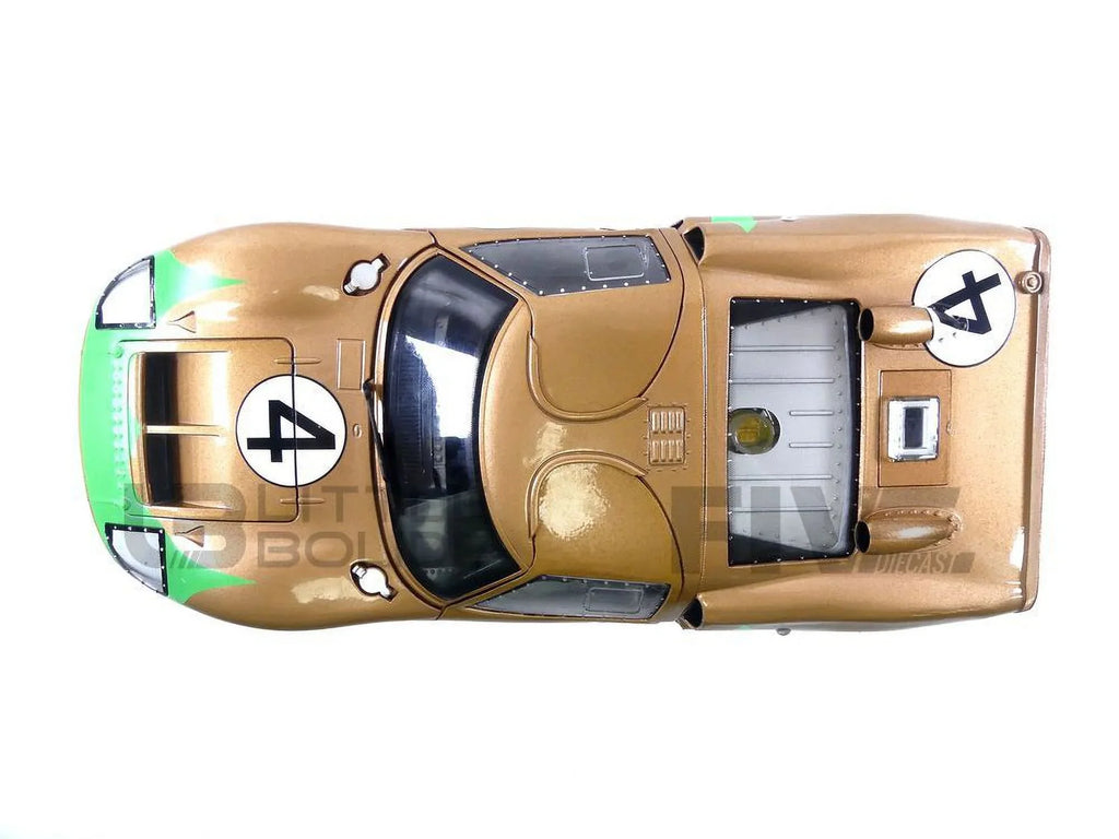 Shelby Collectibles SC414 1966  GT-40 MK 2 Gold No.4 1-18 Diecast Car Model