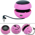 Wired Portable Loud Speaker Pink Multimedia Audio System Rechargeable suitable With Alcatel Onyx -  V50 ThinQ 5G, G8 ThinQ - Motorola Moto G7 Power Play - Nokia 3.1 Plus