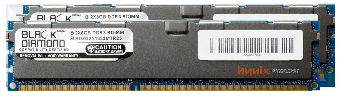 16GB 2X8GB Memory RAM for SuperMicro SuperServer 5000 5016I-NTF DDR3 RDIMM 240pin PC3-10600 1333MHz Black Diamond Memory Module Upgrade