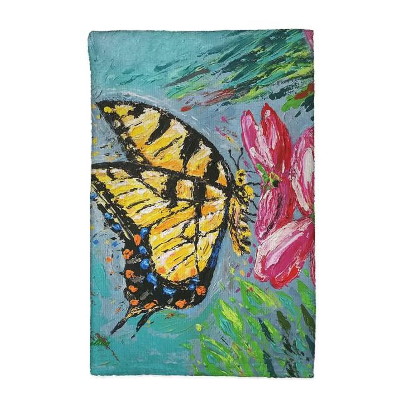 Palette Tiger Swallowtail Kitchen Towel. Betsy Drake KT1357 16 x 25 in
