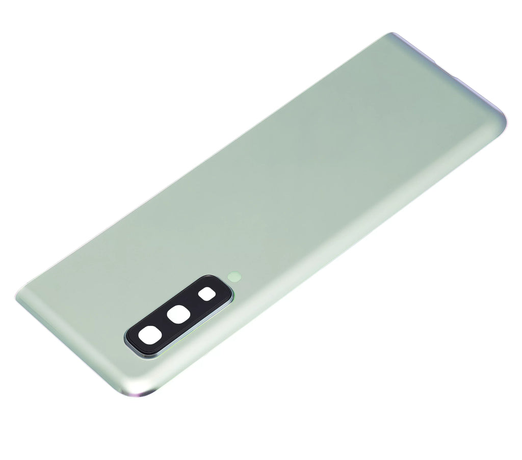 Replacement Back shield Glass With Camera Lens appropriate For  Galaxy Fold 4G (F900) (Aftermarket Plus) (Space Silver)