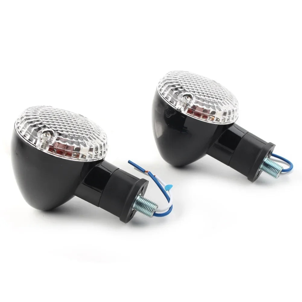 BFY 1Pair Motorcycle Turn Signal Lamp Amber Indicator Blinker Light w/ Clear shield for Yamaha Bolt XVS950 2014 2015 2016 2017 2018