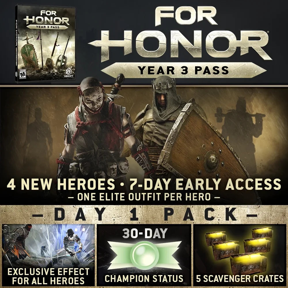 For Honor Day 1 Edition, Ubisoft, PlayStation 4, 887256015657
