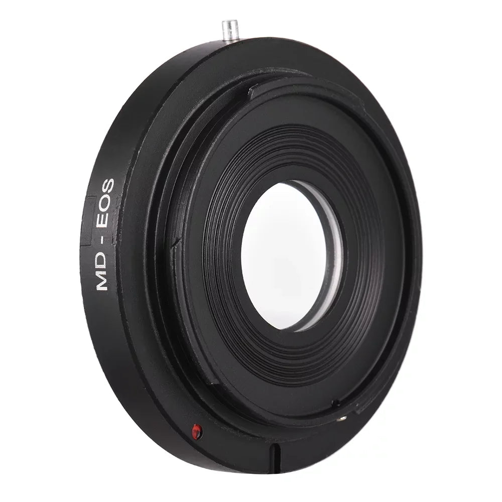 GoolRC MD- Lens Mount Adapter Ring with Corrective Lens for Minolta MD Lens to Fit for  EF Camera Focus Infinity