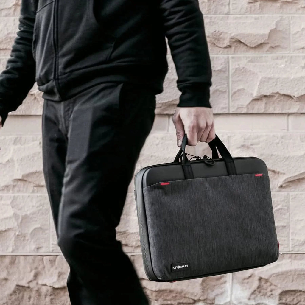 KeySmart Urban Union Carrying Case (Briefcase) for 15" to 16"  MacBook Pro, Notebook, Black