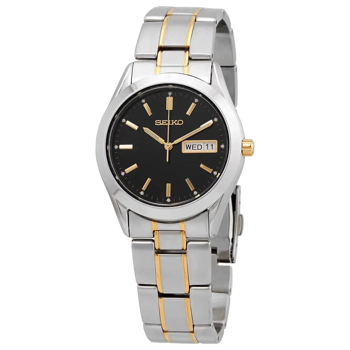 Seiko Essentials Quartz Black Dial Men's Watch SUR363