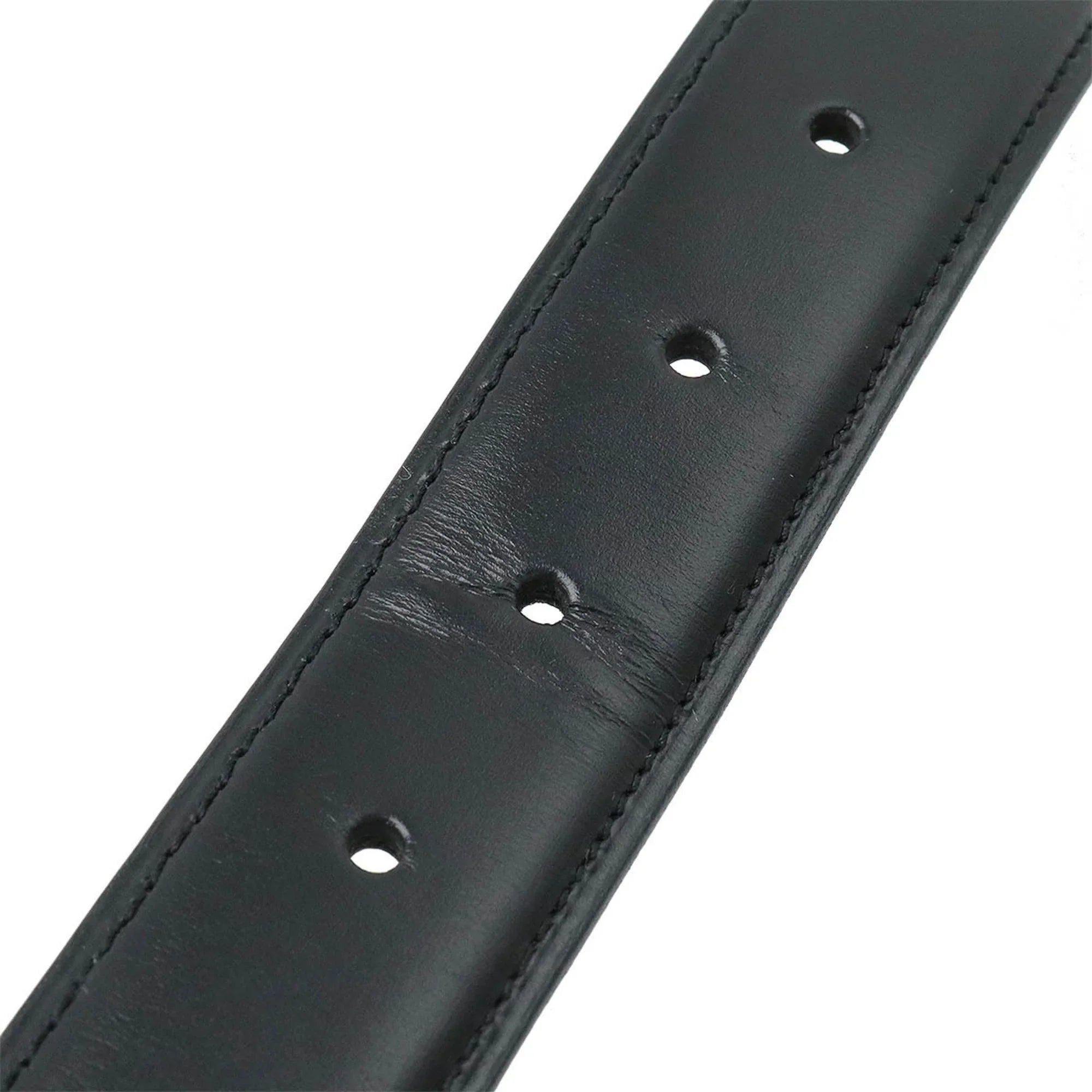 109.5cm L5000011 (Like New). Pre-Owned Cartier Belt Leather Black Actual size approx