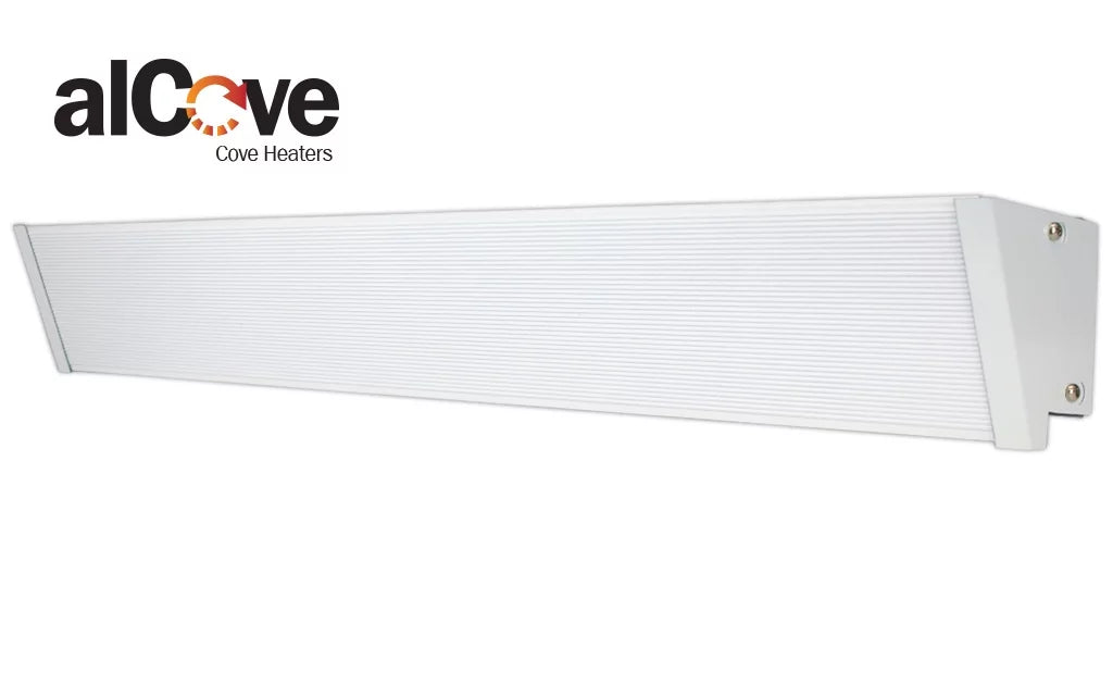 King Electric 83" / 935W / 240V Electric Cove Heater, White