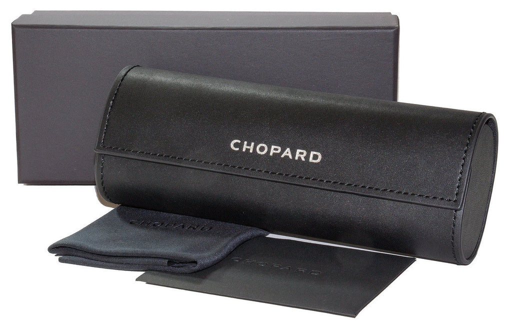 Chopard VCHF55 08FF Women's Shiny Grey Gold Metal Frame Eyeglasses