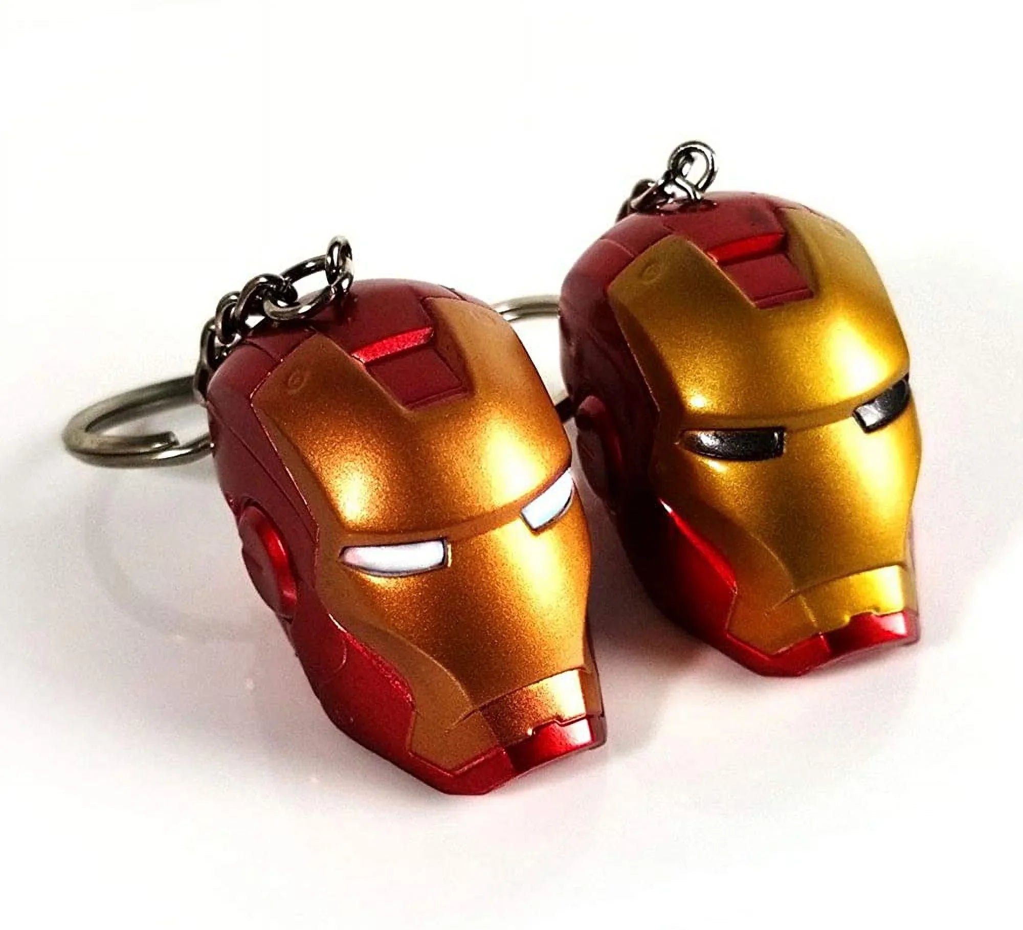 GFDay Superhero Iron Man Helmet Style Figure Keychain Key Ring
