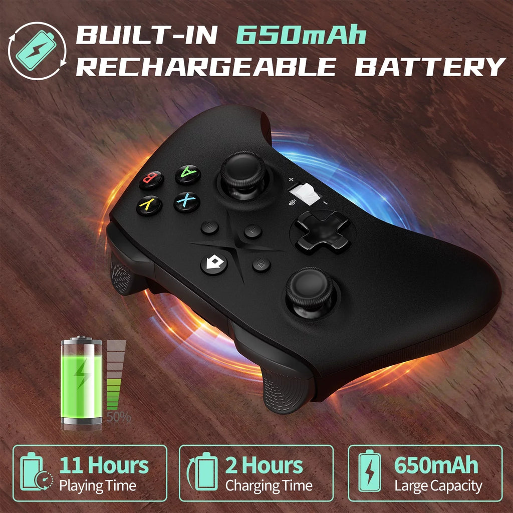 Bonacell Xbox Controller Wireless, (Watch Video to Update XBOX)Game Controller for Xbox one, Xbox One S/X, Xbox Series X/S Consoles, with Dual Vibration/Stable Connection/3.5mm Headphone Jack