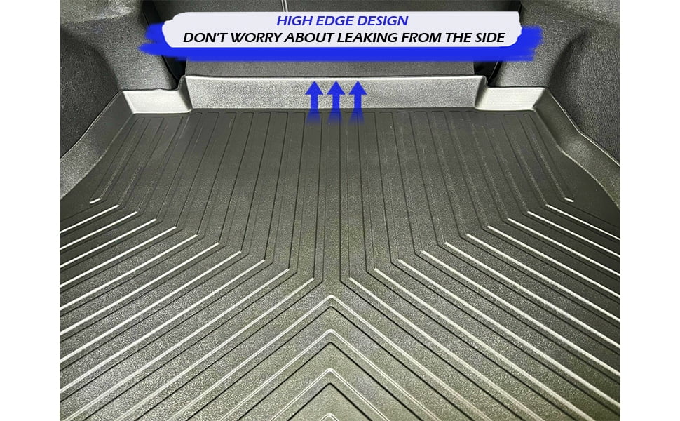 EACCESSORIES EA Cargo Liner – Trunk Mat for  Camry 2018-2024 – atmospheric conditions-protected Trunk Mats for Cars with Raised Lip – Non-Slip Car Trunk Mat Rubber – Easy to Install – Laser Pre-Cut Design