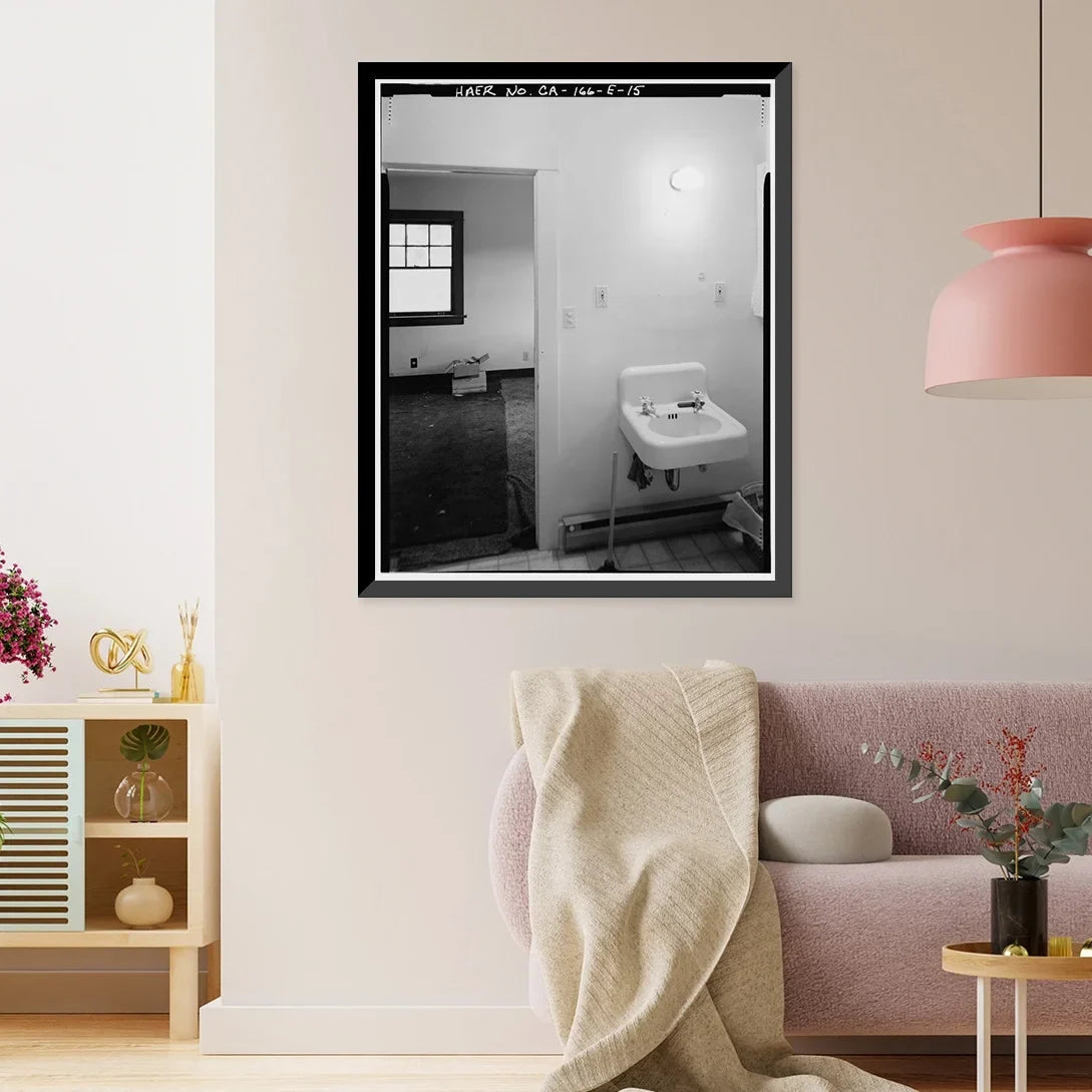 Historic Framed Print, Rush Creek Hydroelectric System, Clubhouse Cottage, Rush Creek, June Lake vicinity, Mono County, CA - 15, 17-7/8" x 21-7/8"