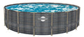 Round x 52 in.. Sunneday Oasis Rattan Soft-Sided Pool 24 ft