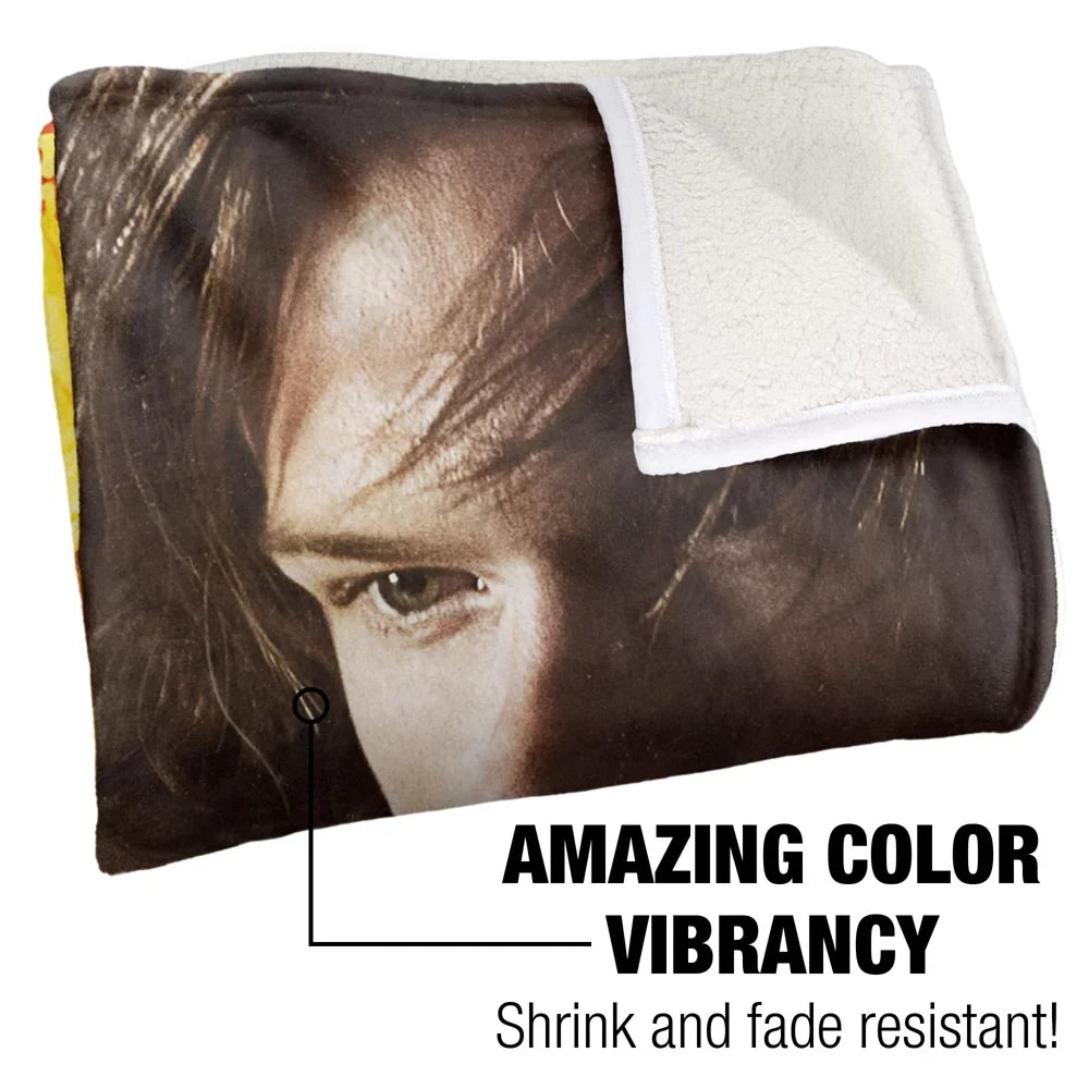 LOGOVISION Supernatural Blanket, 50Inx60In, Up Close and Personal Silky Touch Sherpa Back Super Soft Throw Blanket